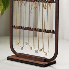 Bubbel letter ketting met steentjes