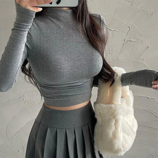 Crop Top Lange Mouw